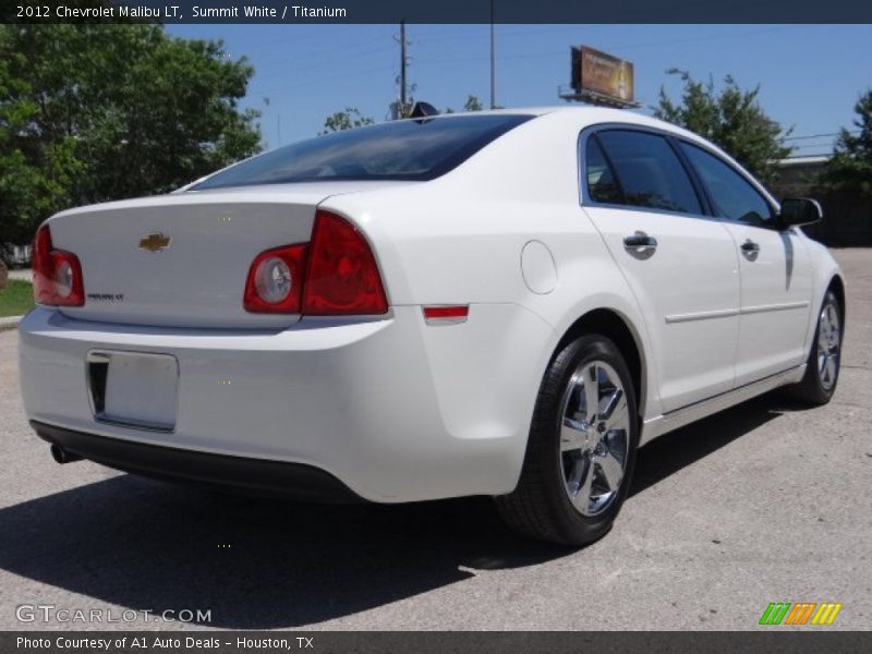 Summit White / Titanium 2012 Chevrolet Malibu LT