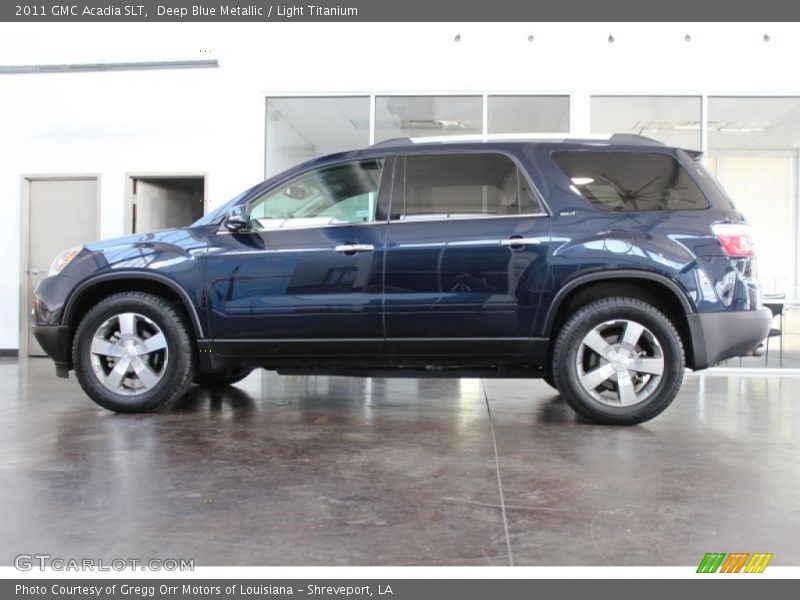 Deep Blue Metallic / Light Titanium 2011 GMC Acadia SLT