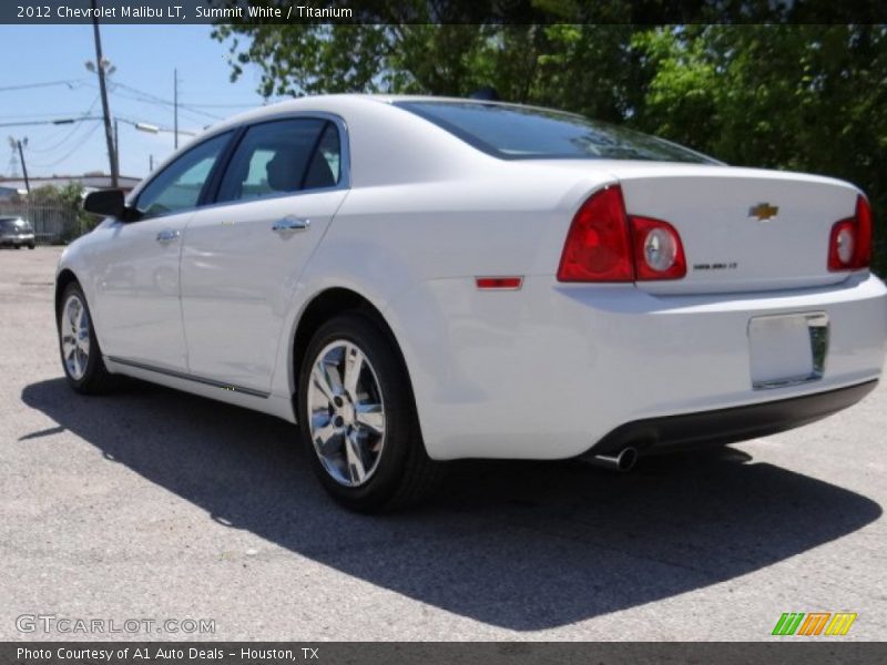 Summit White / Titanium 2012 Chevrolet Malibu LT