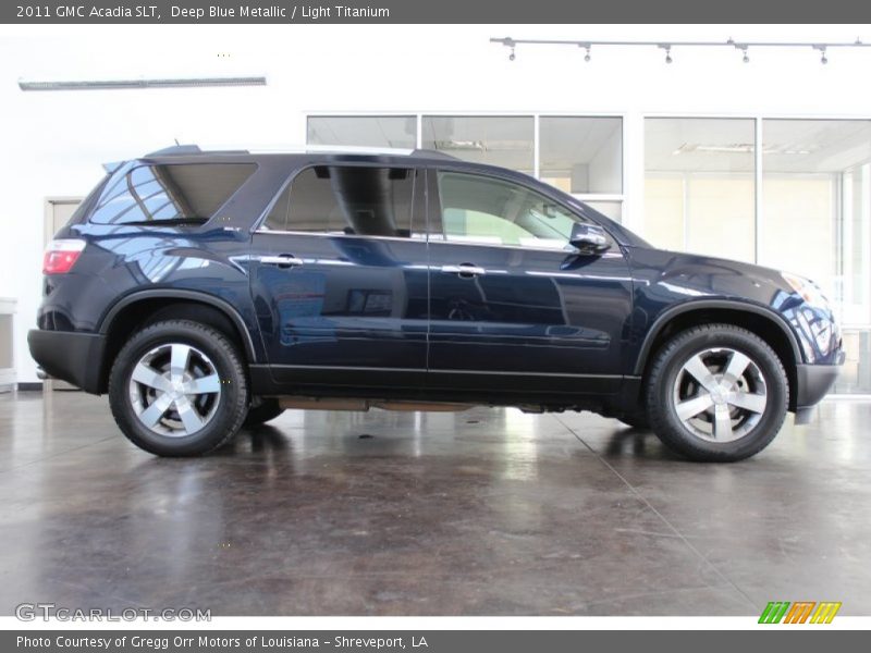 Deep Blue Metallic / Light Titanium 2011 GMC Acadia SLT