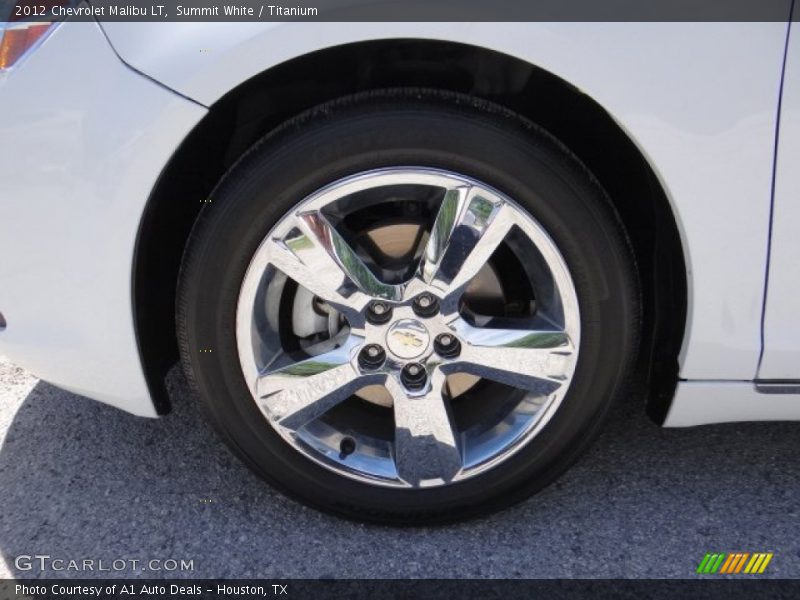 Summit White / Titanium 2012 Chevrolet Malibu LT