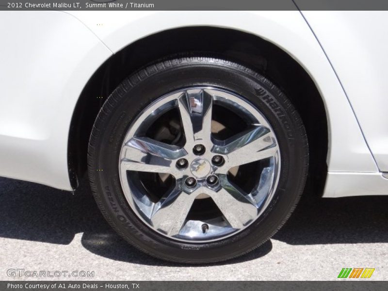 Summit White / Titanium 2012 Chevrolet Malibu LT