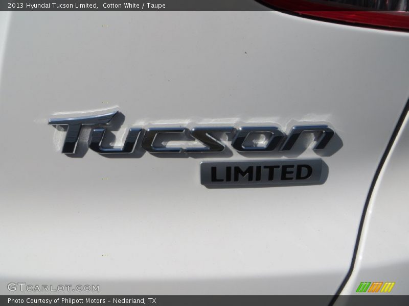 Cotton White / Taupe 2013 Hyundai Tucson Limited