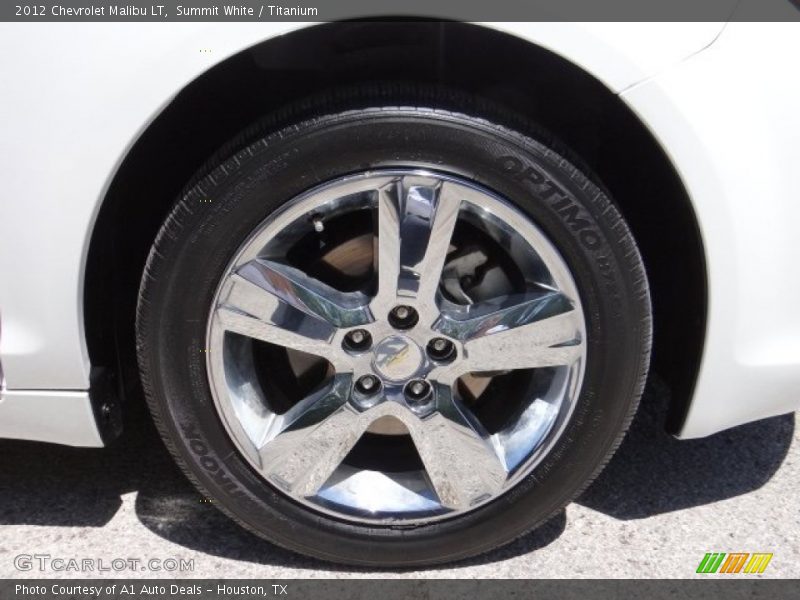 Summit White / Titanium 2012 Chevrolet Malibu LT