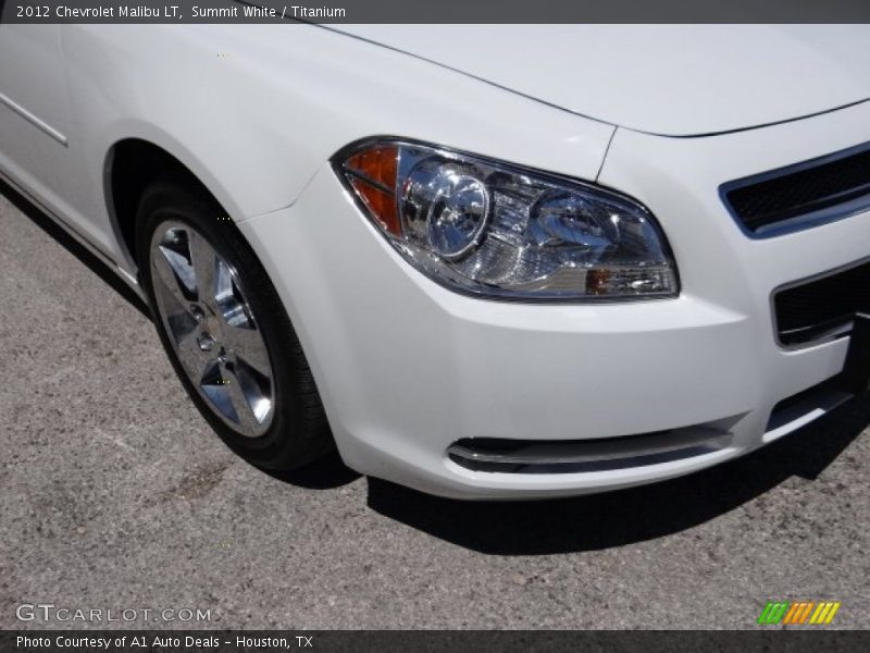 Summit White / Titanium 2012 Chevrolet Malibu LT