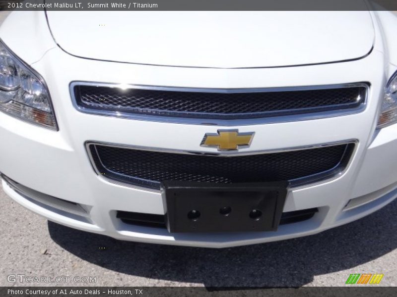 Summit White / Titanium 2012 Chevrolet Malibu LT