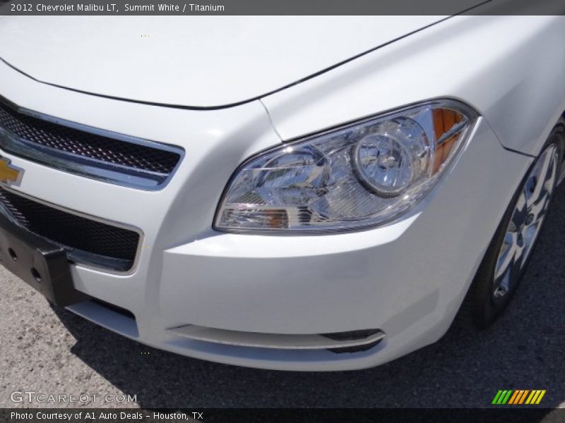 Summit White / Titanium 2012 Chevrolet Malibu LT