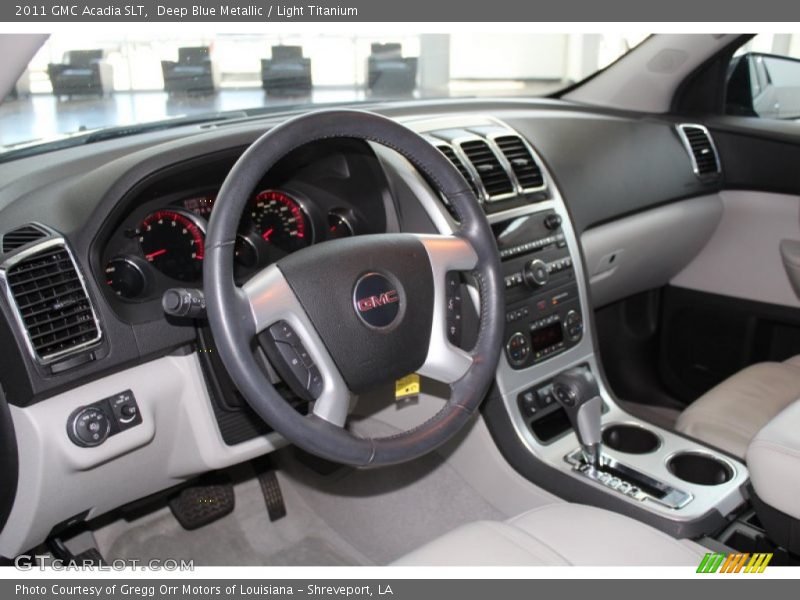 Deep Blue Metallic / Light Titanium 2011 GMC Acadia SLT