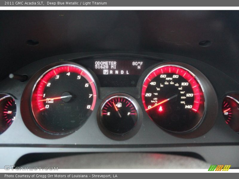 Deep Blue Metallic / Light Titanium 2011 GMC Acadia SLT