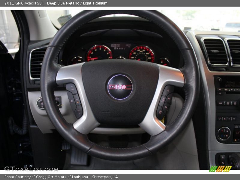 Deep Blue Metallic / Light Titanium 2011 GMC Acadia SLT