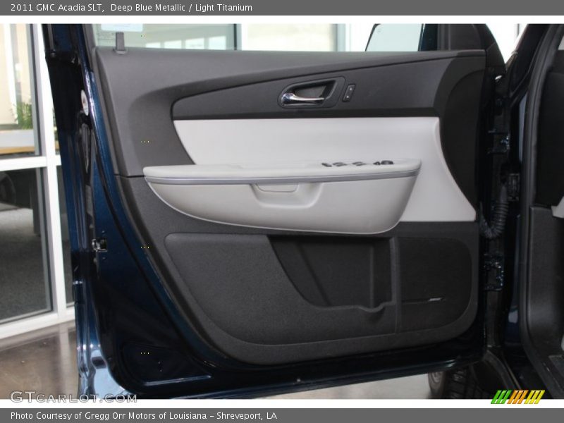 Deep Blue Metallic / Light Titanium 2011 GMC Acadia SLT