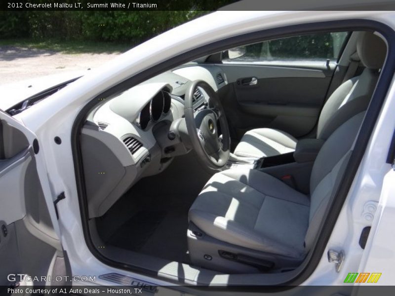 Summit White / Titanium 2012 Chevrolet Malibu LT