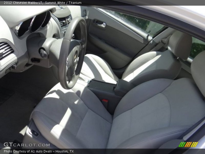 Summit White / Titanium 2012 Chevrolet Malibu LT