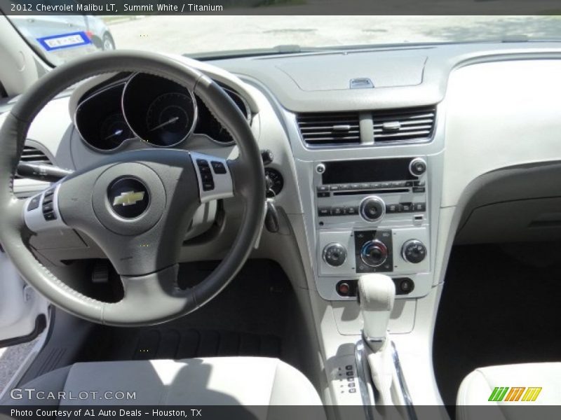 Summit White / Titanium 2012 Chevrolet Malibu LT
