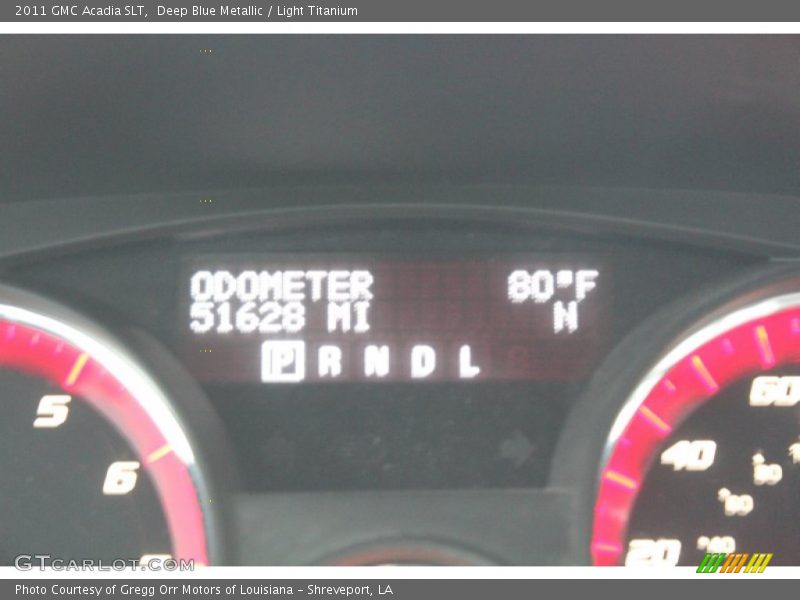 Deep Blue Metallic / Light Titanium 2011 GMC Acadia SLT