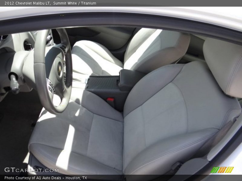 Summit White / Titanium 2012 Chevrolet Malibu LT