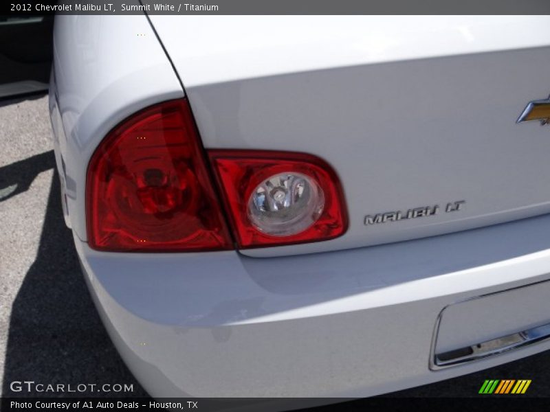 Summit White / Titanium 2012 Chevrolet Malibu LT