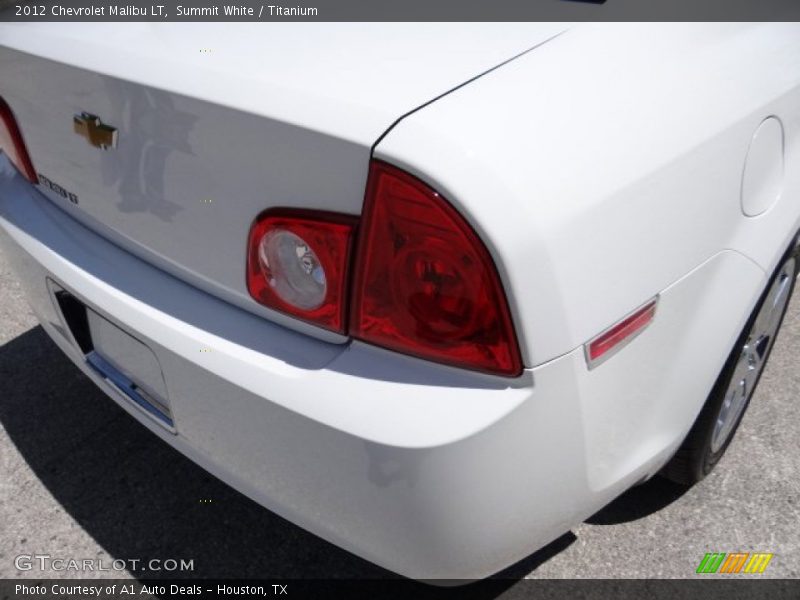 Summit White / Titanium 2012 Chevrolet Malibu LT