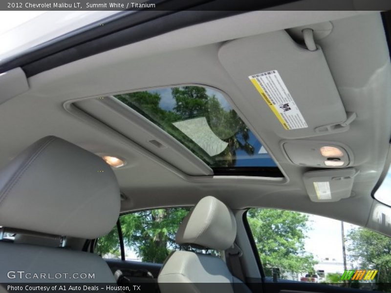 Summit White / Titanium 2012 Chevrolet Malibu LT