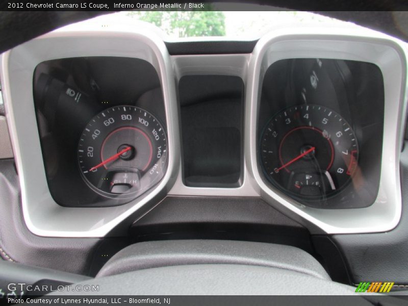 Inferno Orange Metallic / Black 2012 Chevrolet Camaro LS Coupe