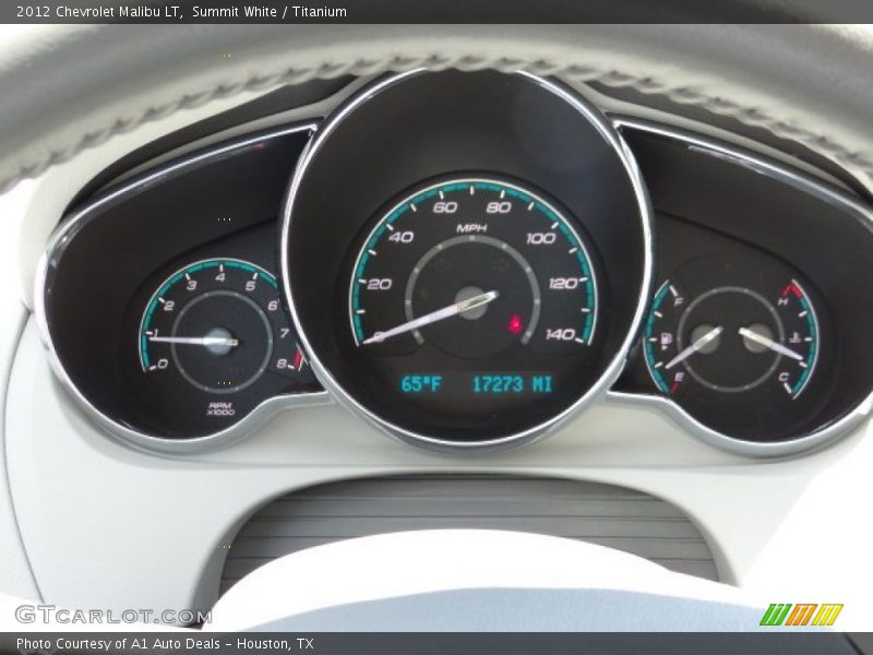 Summit White / Titanium 2012 Chevrolet Malibu LT