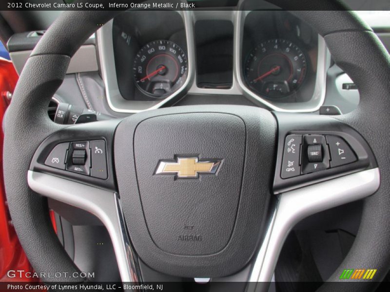 Inferno Orange Metallic / Black 2012 Chevrolet Camaro LS Coupe
