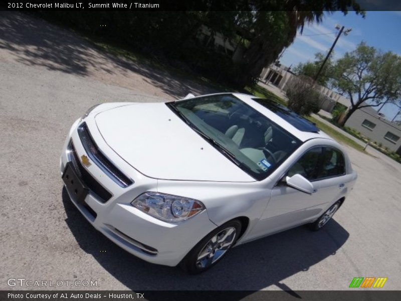 Summit White / Titanium 2012 Chevrolet Malibu LT