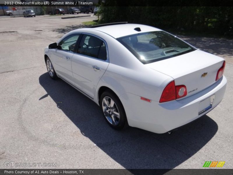 Summit White / Titanium 2012 Chevrolet Malibu LT