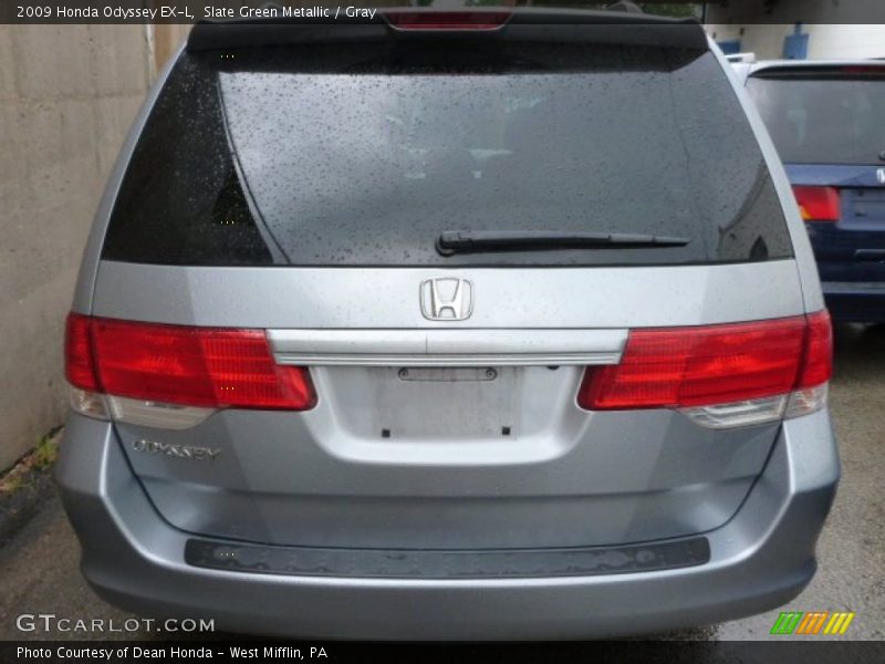 Slate Green Metallic / Gray 2009 Honda Odyssey EX-L