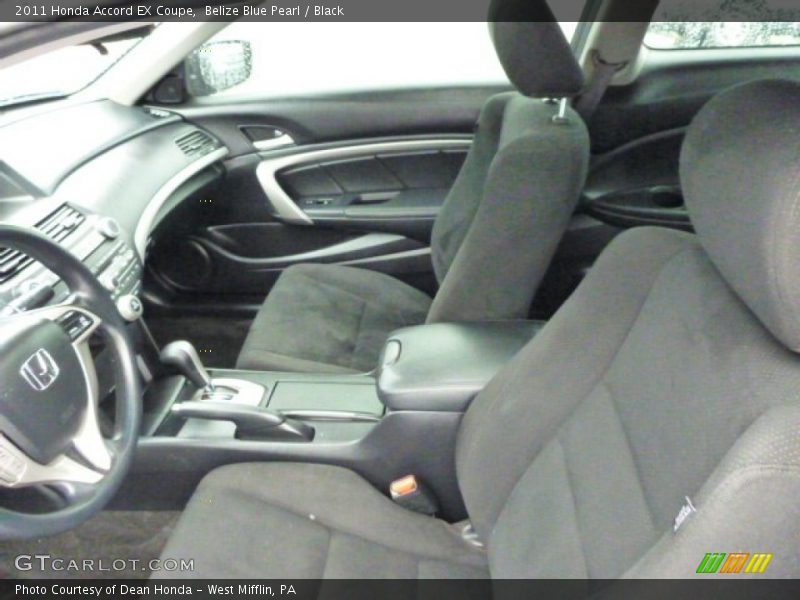 Belize Blue Pearl / Black 2011 Honda Accord EX Coupe