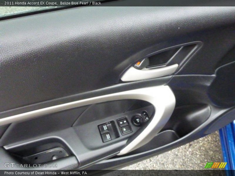 Belize Blue Pearl / Black 2011 Honda Accord EX Coupe