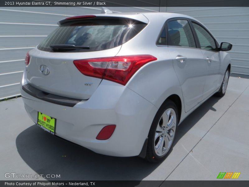 Shimmering Air Silver / Black 2013 Hyundai Elantra GT