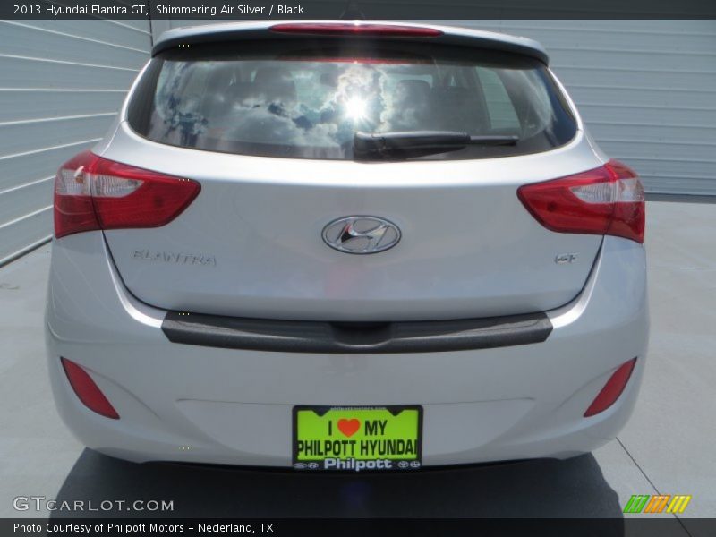 Shimmering Air Silver / Black 2013 Hyundai Elantra GT