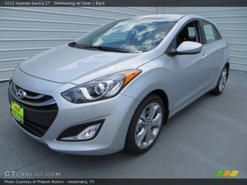 Shimmering Air Silver / Black 2013 Hyundai Elantra GT