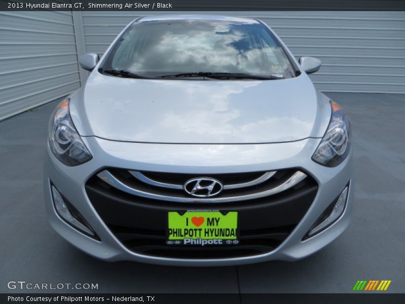 Shimmering Air Silver / Black 2013 Hyundai Elantra GT