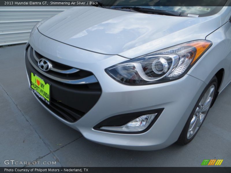 Shimmering Air Silver / Black 2013 Hyundai Elantra GT