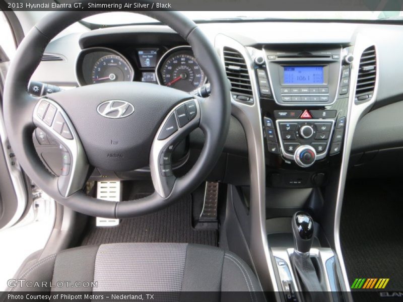 Shimmering Air Silver / Black 2013 Hyundai Elantra GT