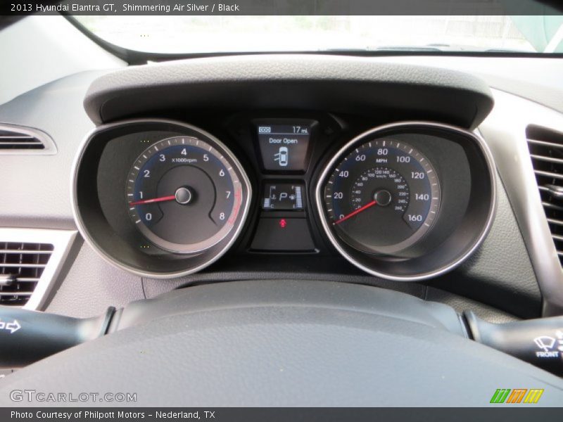 Shimmering Air Silver / Black 2013 Hyundai Elantra GT