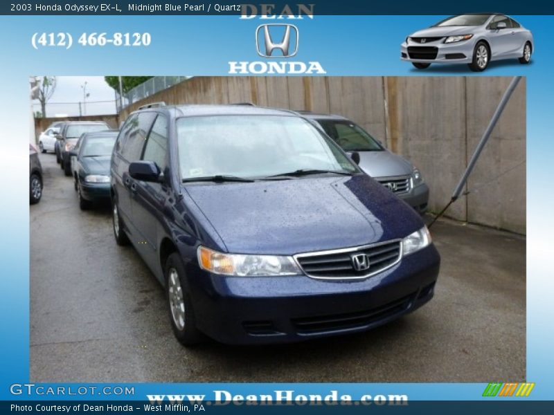 Midnight Blue Pearl / Quartz 2003 Honda Odyssey EX-L