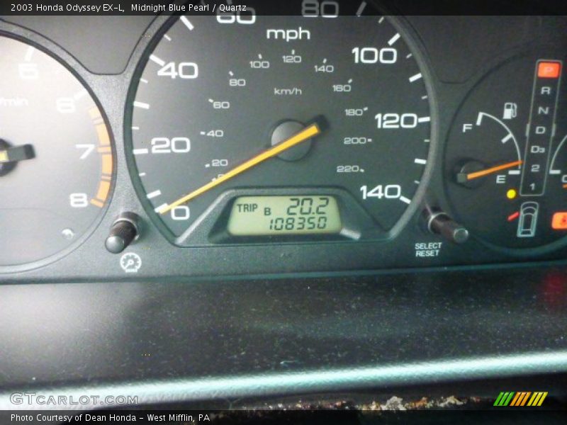 Midnight Blue Pearl / Quartz 2003 Honda Odyssey EX-L