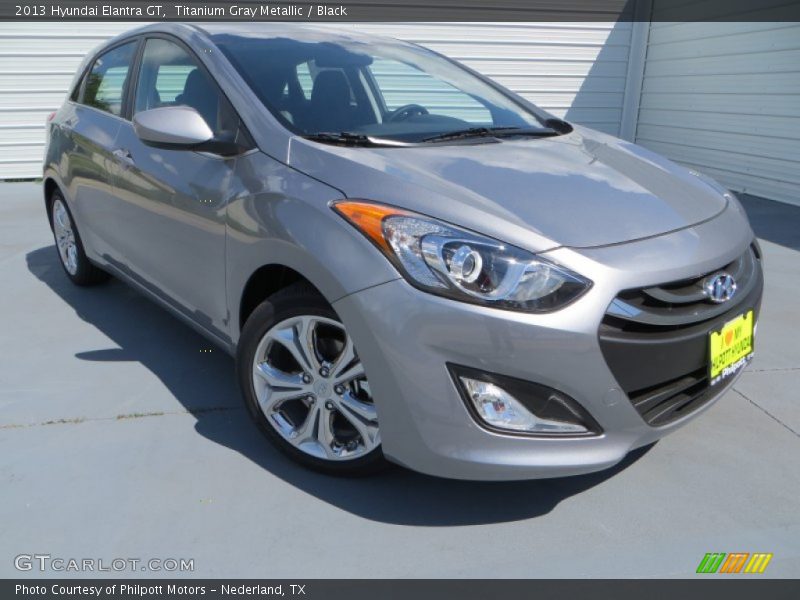 Titanium Gray Metallic / Black 2013 Hyundai Elantra GT