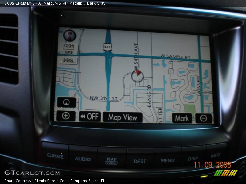 Mercury Silver Metallic / Dark Gray 2009 Lexus LX 570