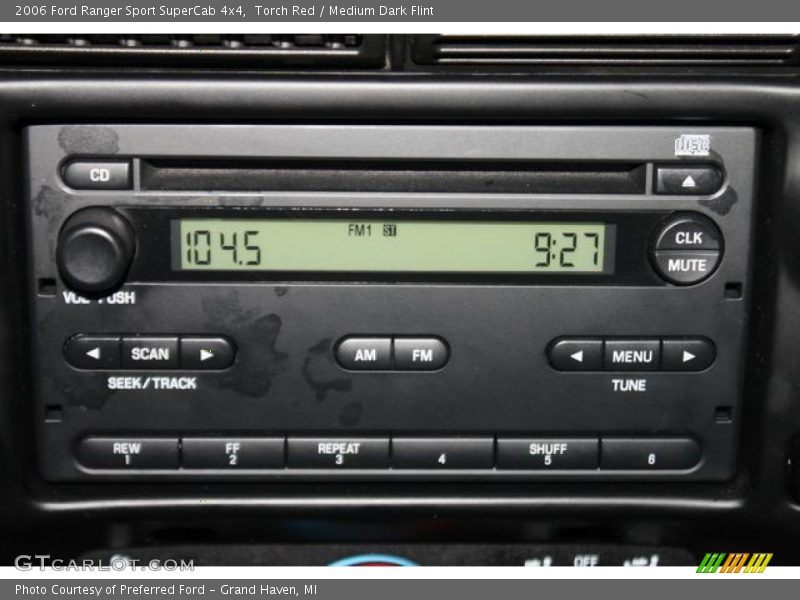 Audio System of 2006 Ranger Sport SuperCab 4x4