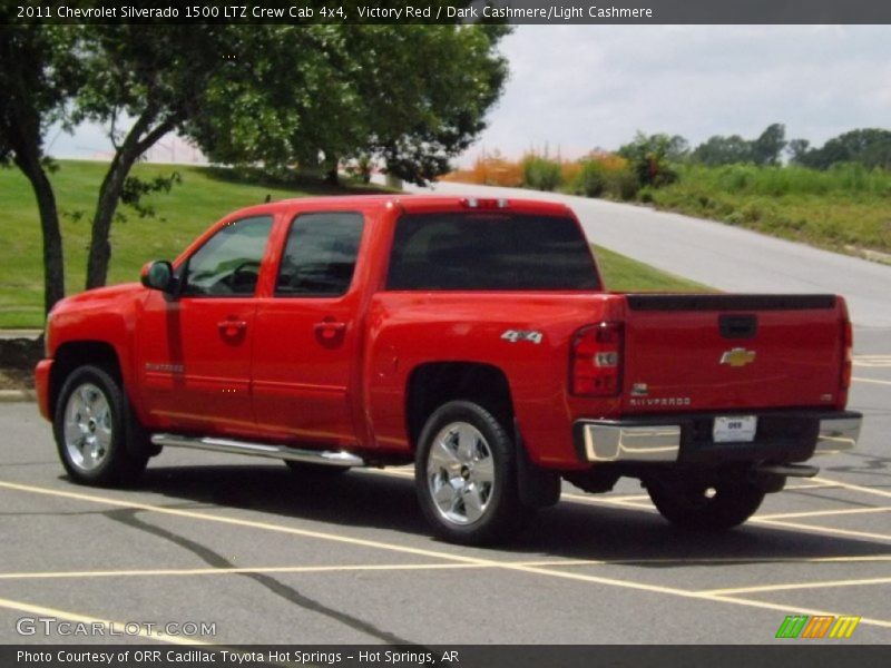 Victory Red / Dark Cashmere/Light Cashmere 2011 Chevrolet Silverado 1500 LTZ Crew Cab 4x4