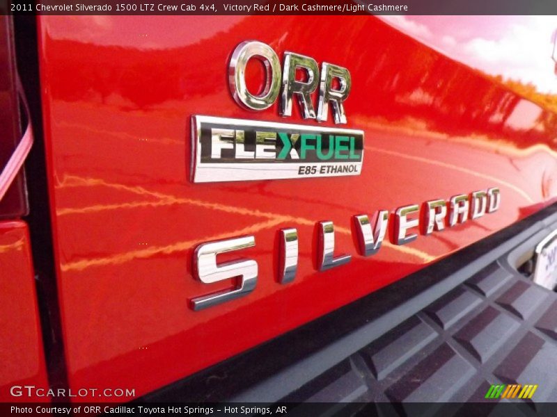 Victory Red / Dark Cashmere/Light Cashmere 2011 Chevrolet Silverado 1500 LTZ Crew Cab 4x4