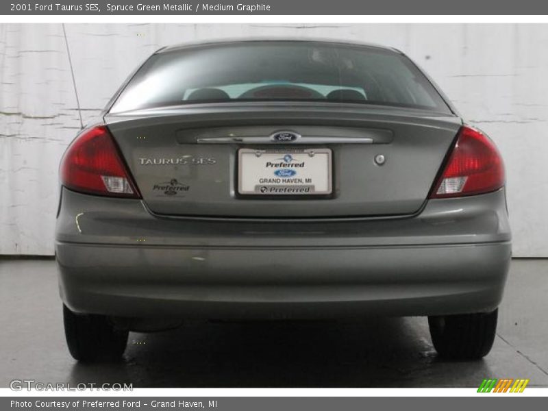 Spruce Green Metallic / Medium Graphite 2001 Ford Taurus SES