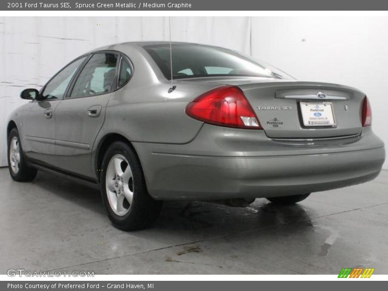 Spruce Green Metallic / Medium Graphite 2001 Ford Taurus SES