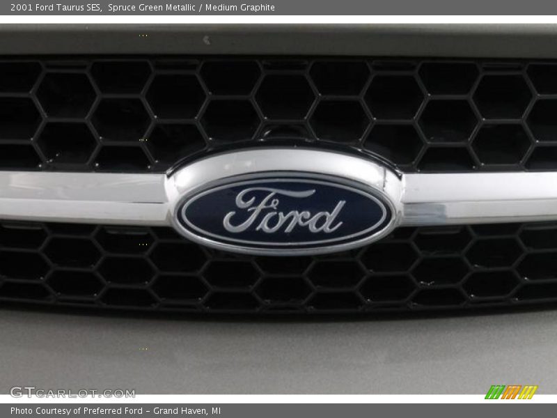 Spruce Green Metallic / Medium Graphite 2001 Ford Taurus SES
