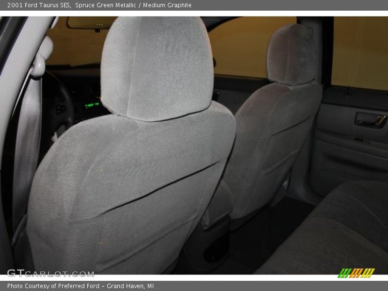 Spruce Green Metallic / Medium Graphite 2001 Ford Taurus SES