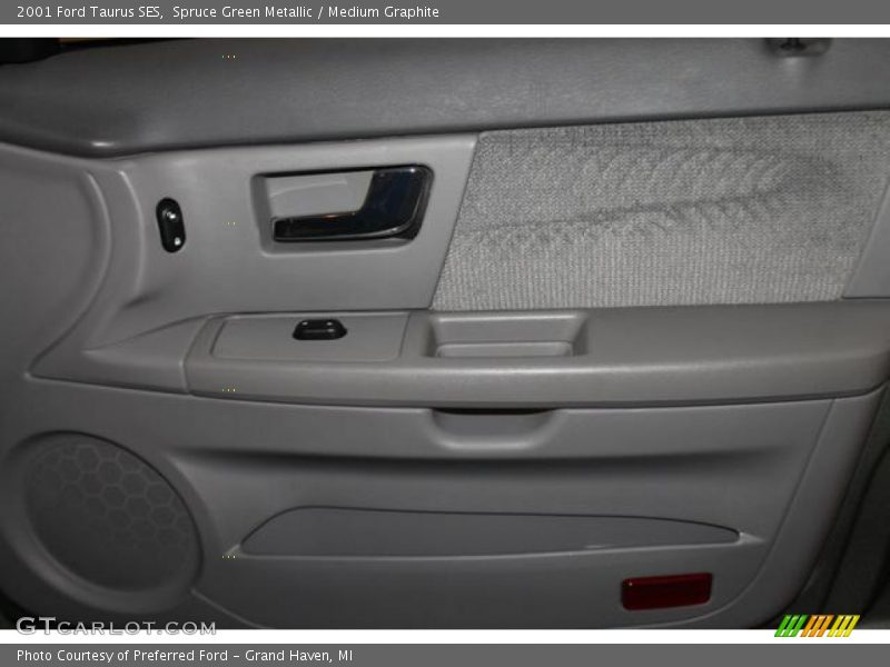 Spruce Green Metallic / Medium Graphite 2001 Ford Taurus SES